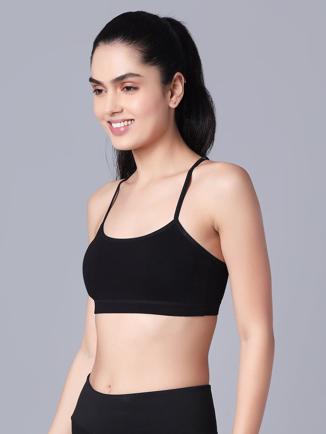 'Back Talk' Crop Top Padded Bra
