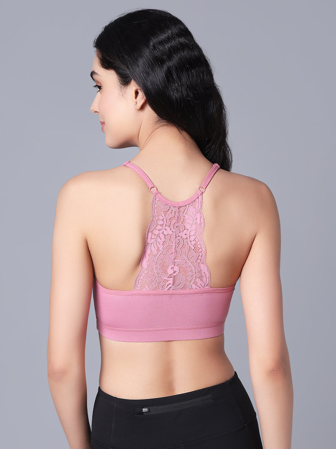 'Back Talk' Crop Top Padded Bra