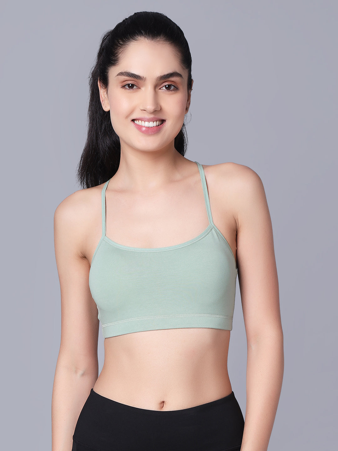 'Back Talk' Crop Top Padded Bra