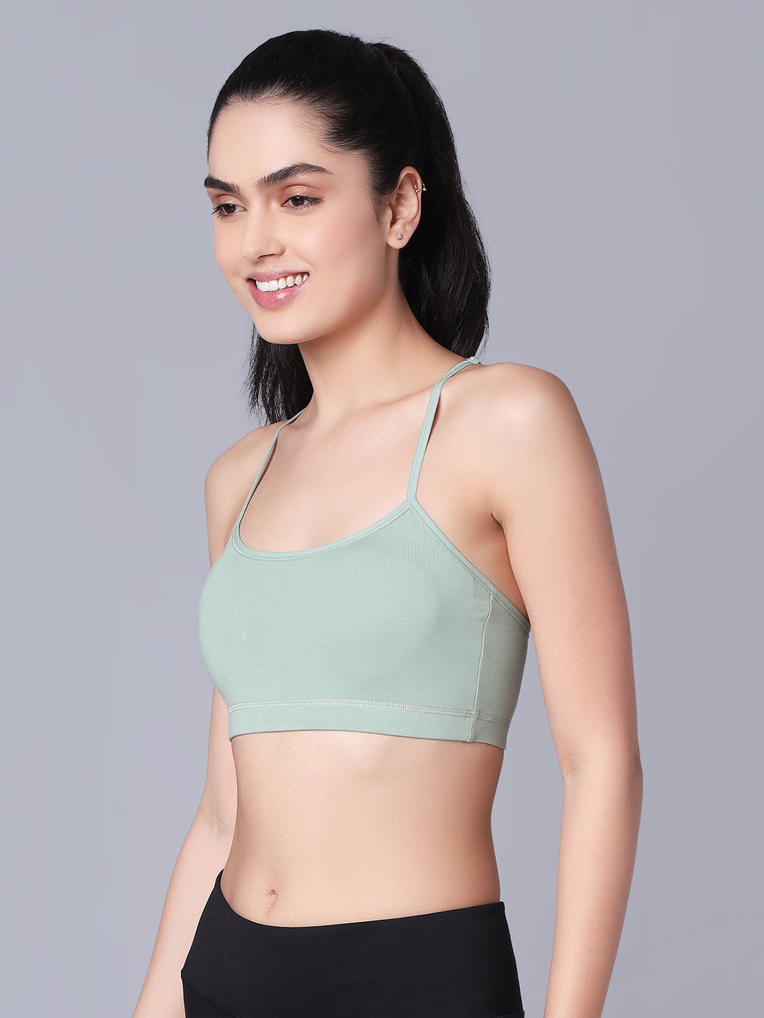 'Back Talk' Crop Top Padded Bra