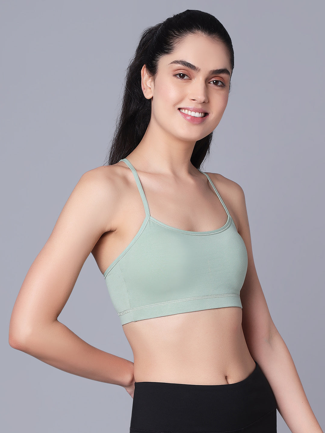 'Back Talk' Crop Top Padded Bra