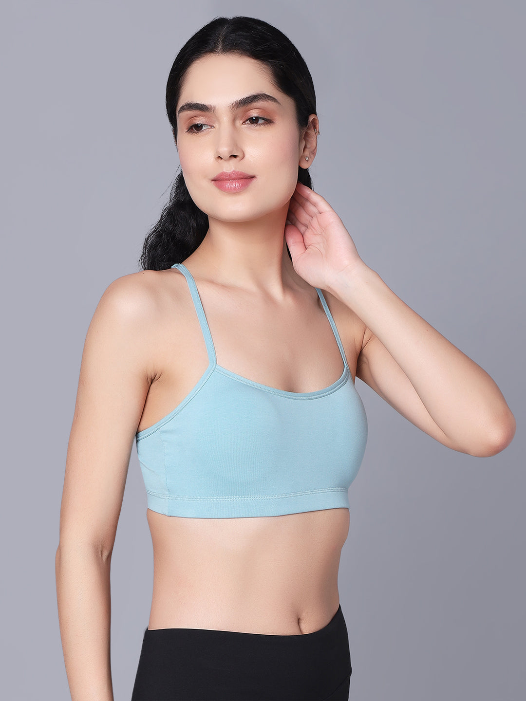 'Back Talk' Crop Top Padded Bra