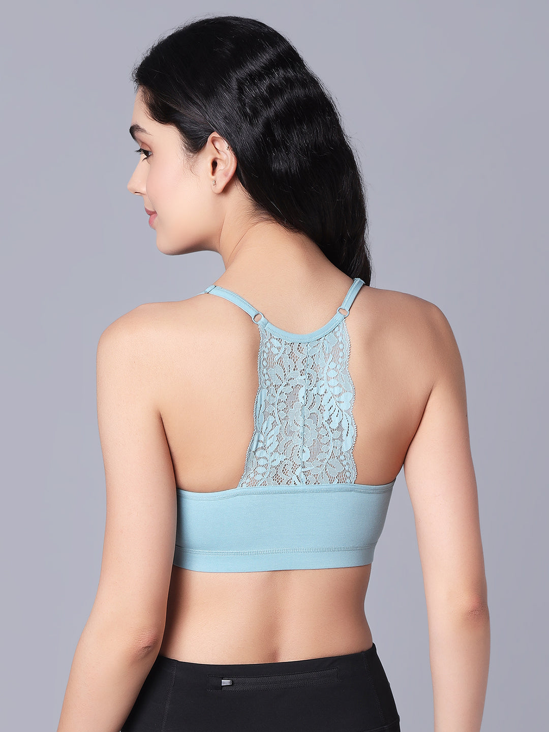 'Back Talk' Crop Top Padded Bra