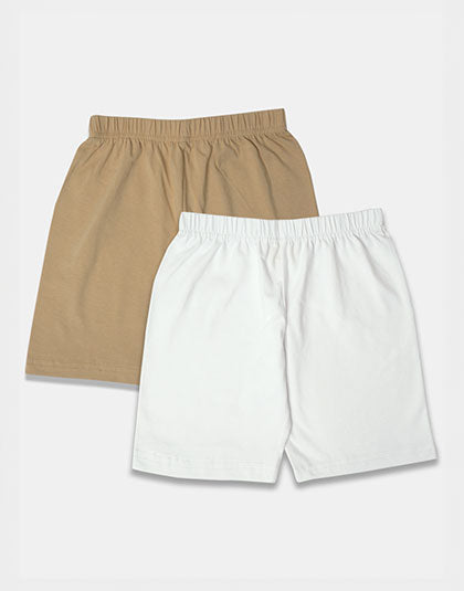 Girls Pack of 2 Multicolor Innerwear Shorts