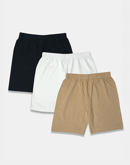 Girls Pack of 3 Multicolor Innerwear Shorts