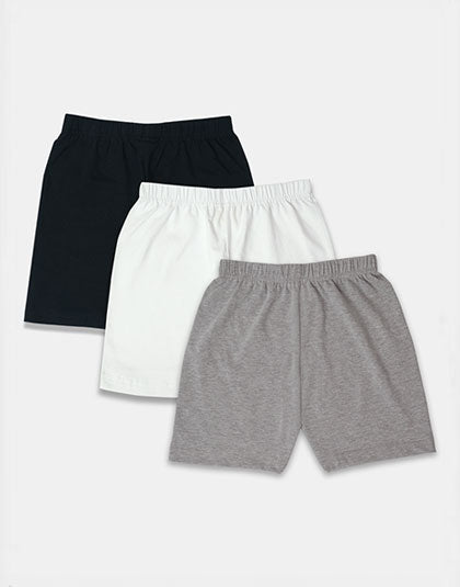 Girls Pack of 3 Multicolor Innerwear Shorts