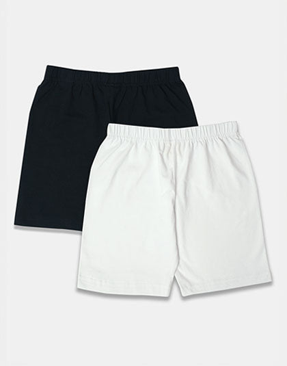 Girls Pack of 2 Multicolor Innerwear Shorts