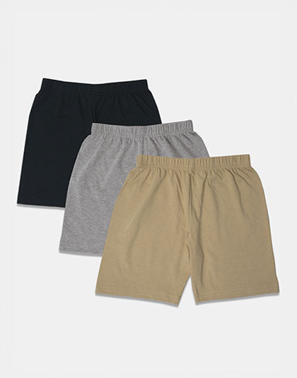Girls Pack of 3 Multicolor Innerwear Shorts