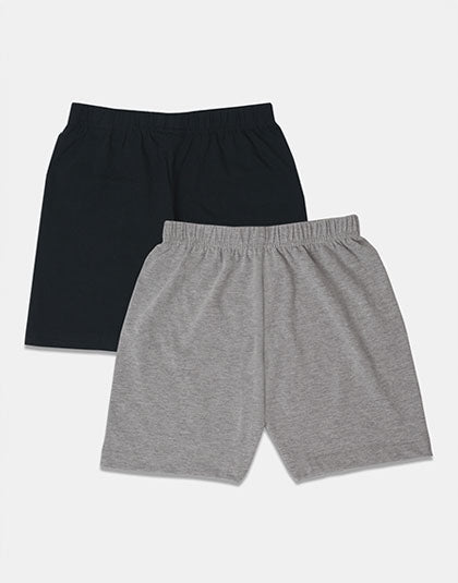 Girls Pack of 2 Multicolor Innerwear Shorts