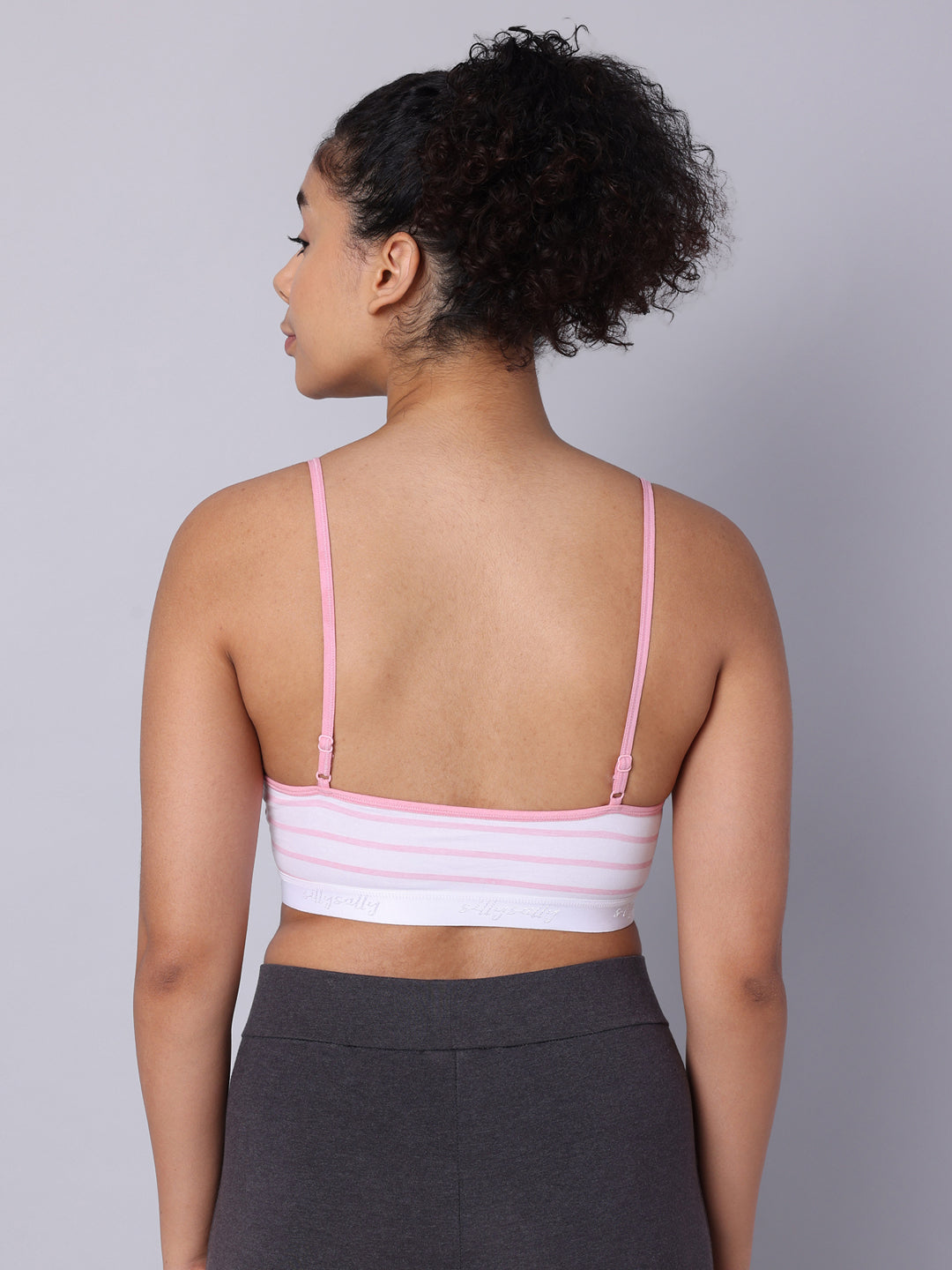 Pack of 3 Double Layered Multicolor Sports Bra. Non Padded, Non Wired