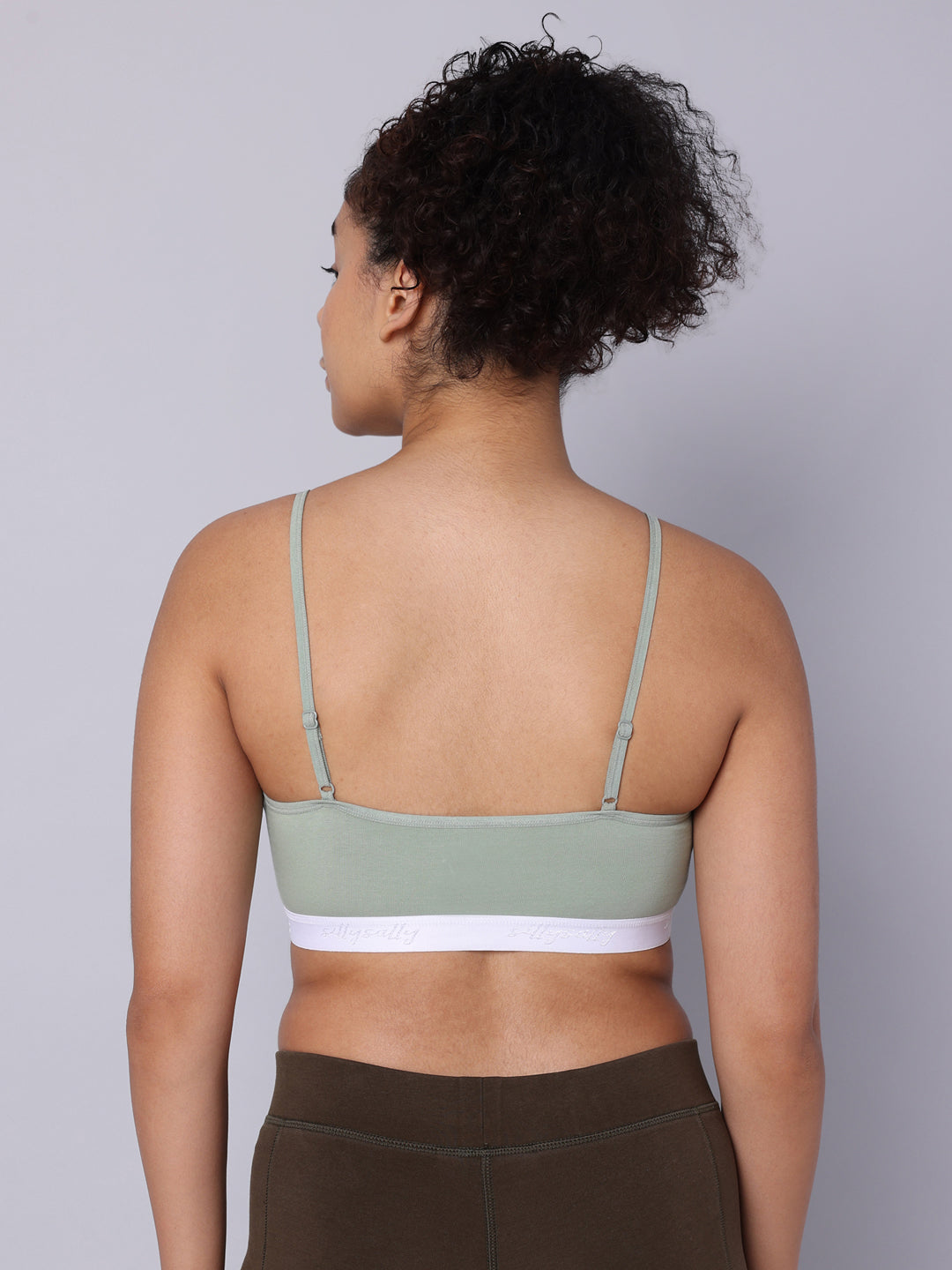 Pack of 3 Double Layered Multicolor Sports Bra. Non Padded, Non Wired