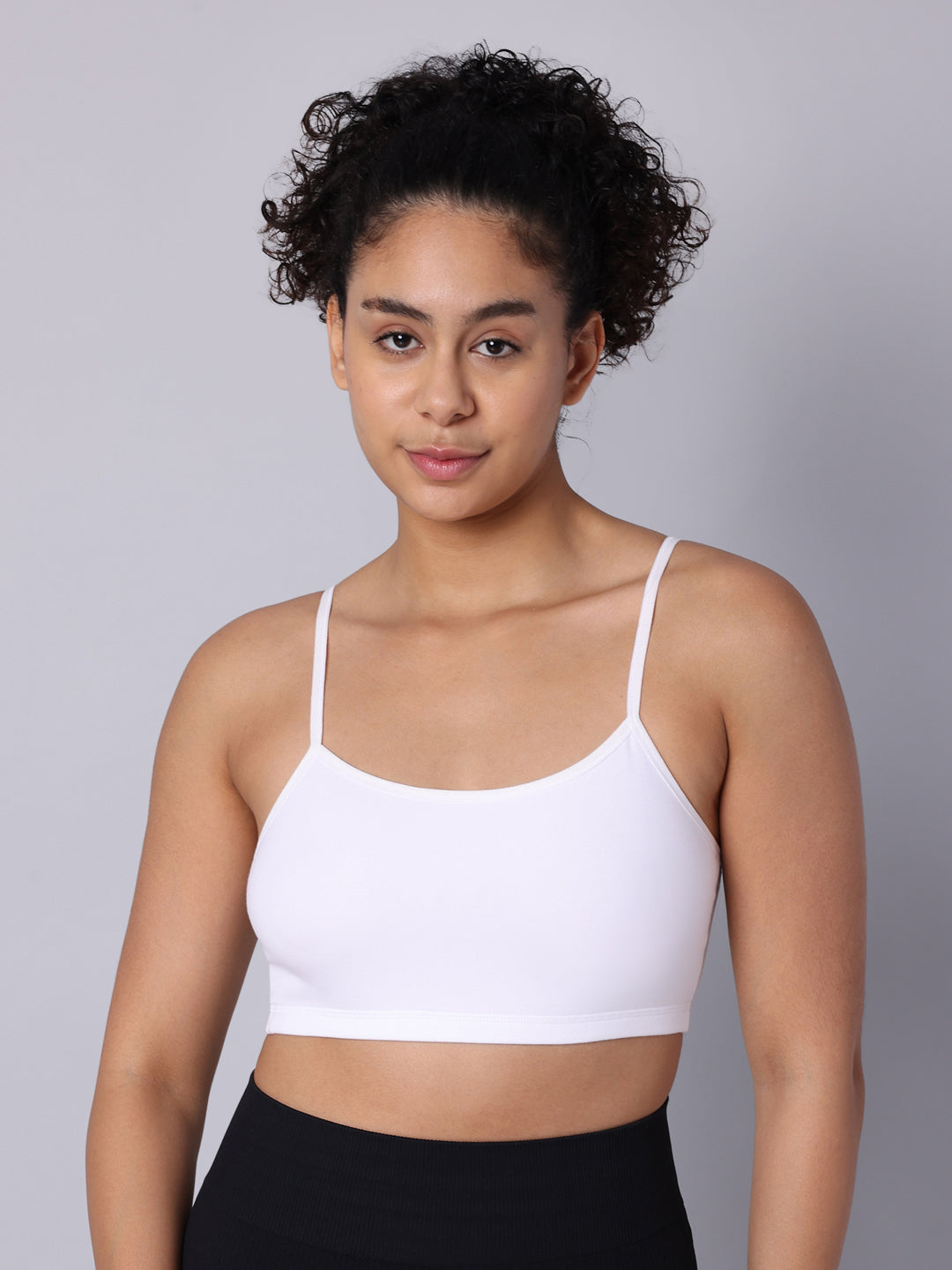 Pack of 4 Double Layered Multicolor Sports Bra. Non Padded, Non Wired