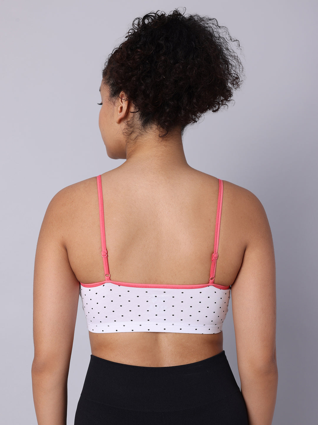 Pack of 3 Double Layered Printed Sports Bra. Non Padded, Non Wired