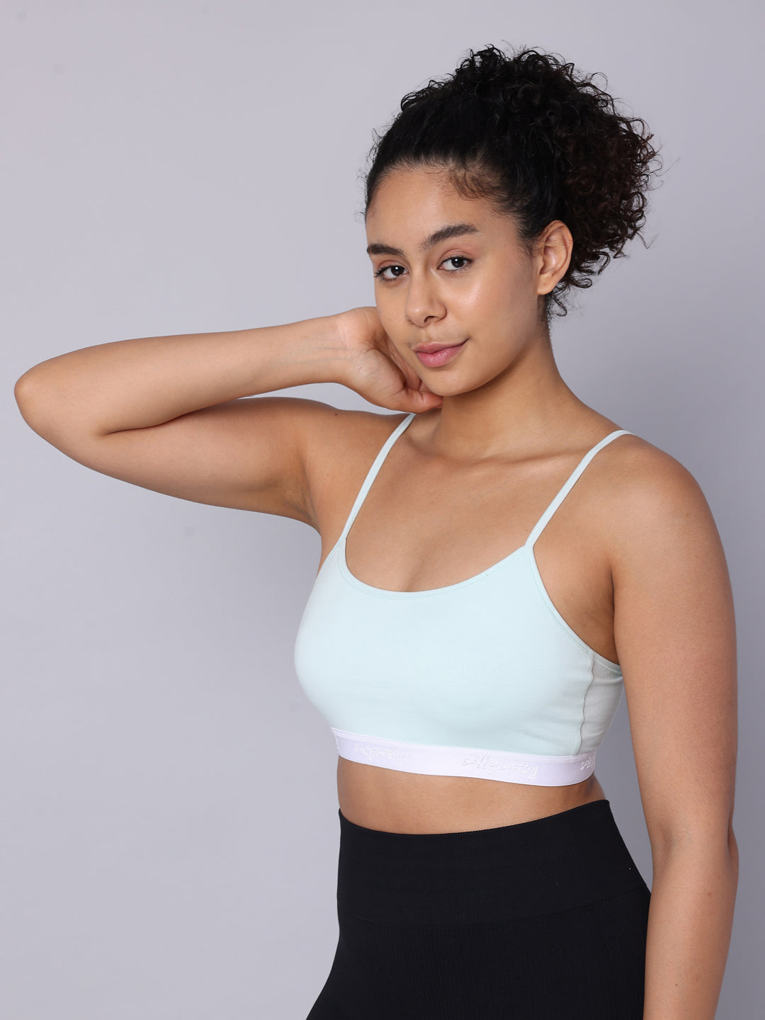 Pack of 2 Double Layered Multicolor Sports Bra. Non Padded, Non Wired