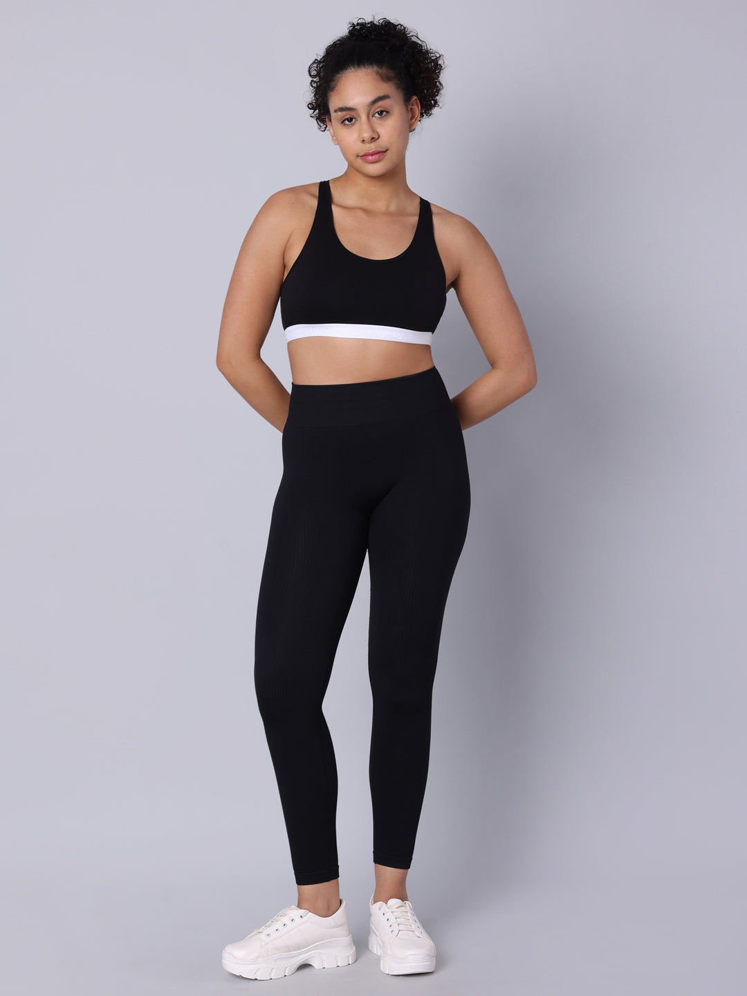 Pack of 4 Double Layered Multicolor Racerback Bra. Non Padded, Non Wired