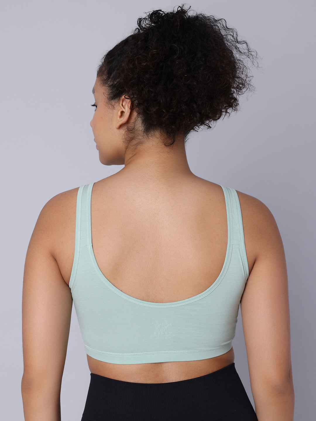 Pack of 2 Double Layered Multicolor Active Bra. Non Padded, Non Wired