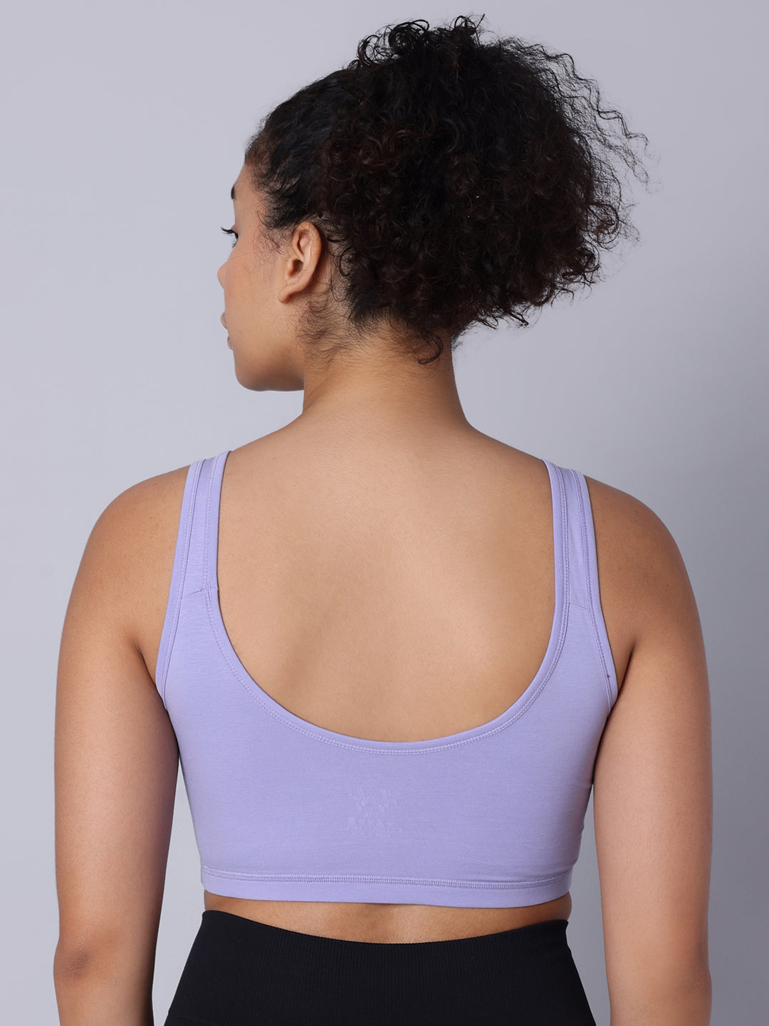 Pack of 2 Double Layered Multicolor Active Bra. Non Padded, Non Wired