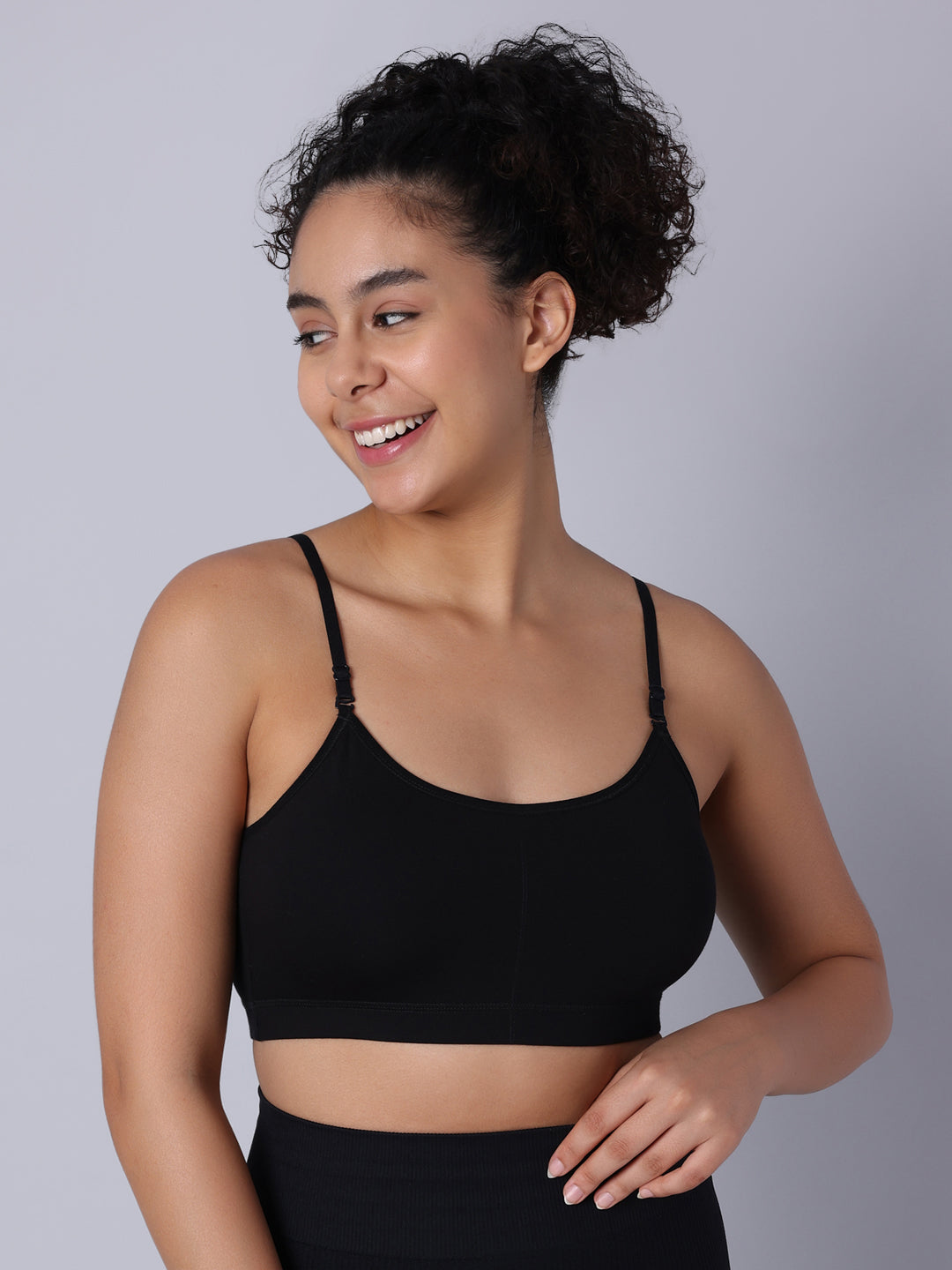Pack of 1 Black Padded Bralette