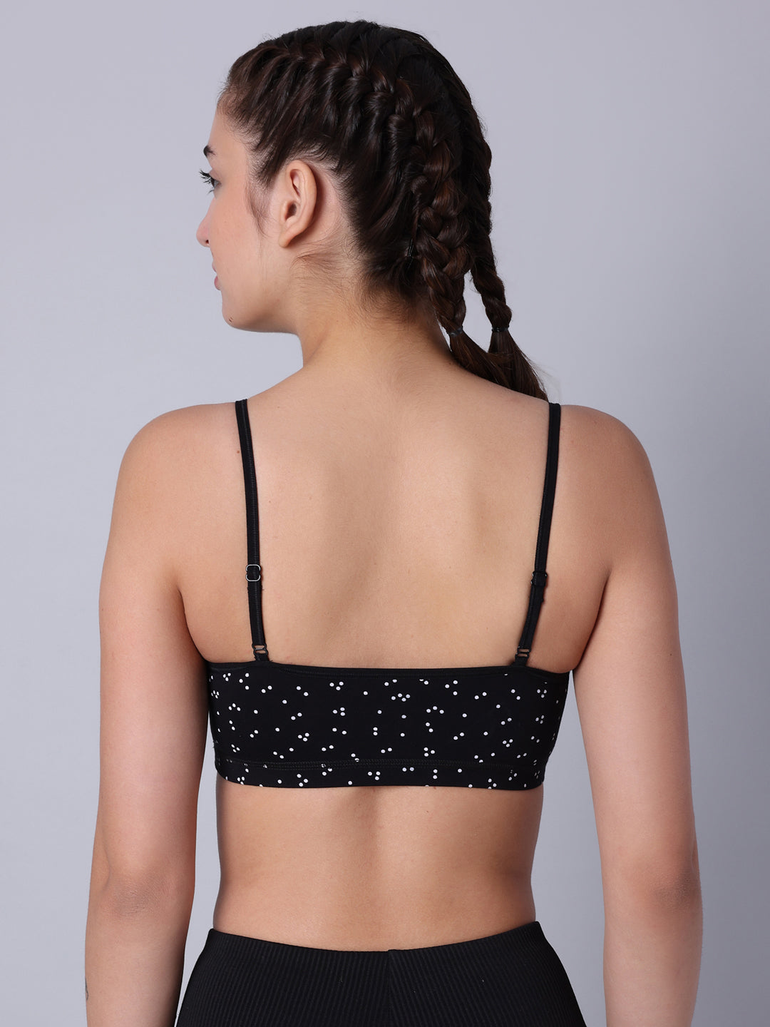 Pack of 3 Double Layered Printed Sports Bra. Non Padded, Non Wired