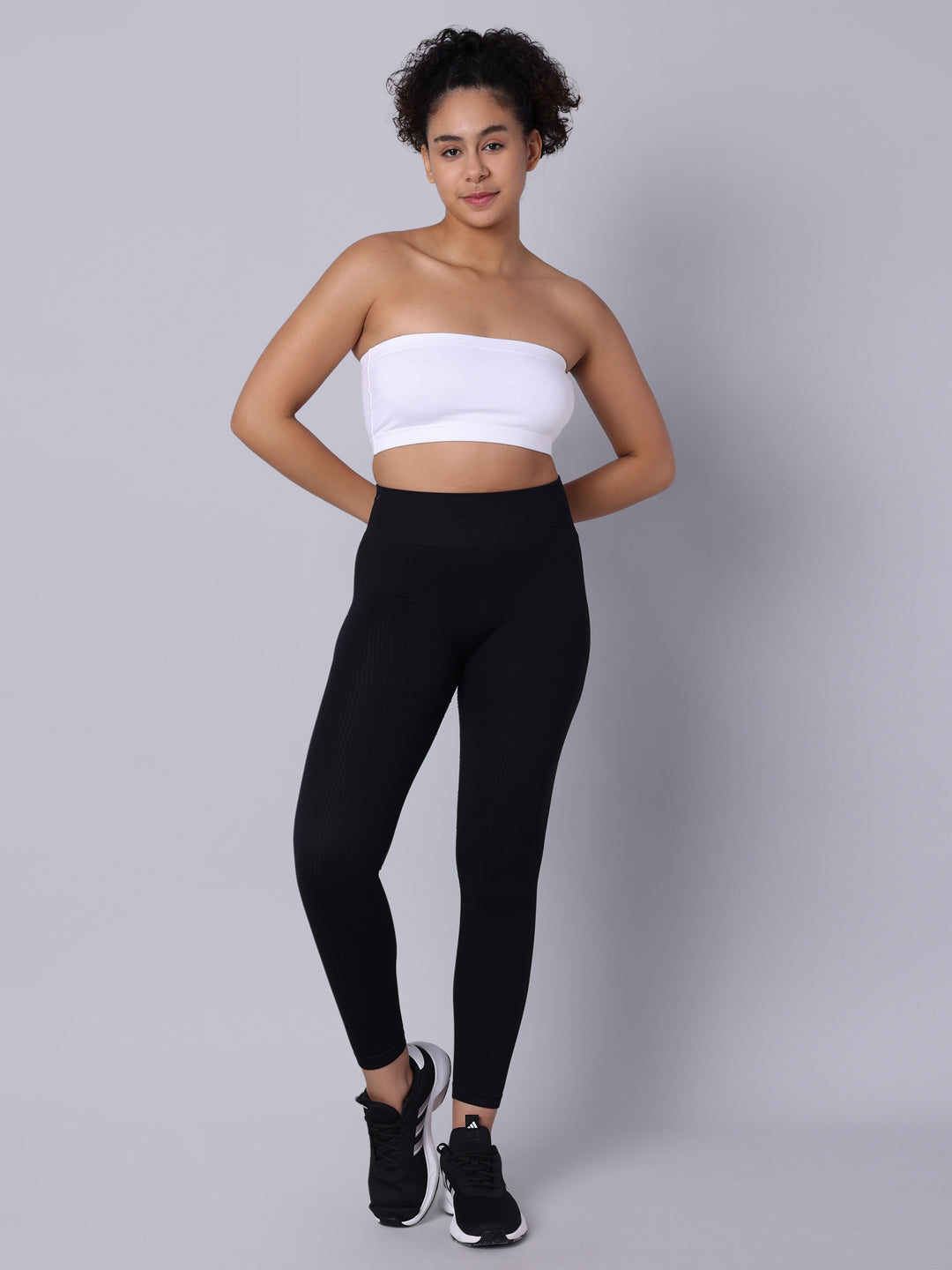 Pack of 2 Double Layer White Tube Bra. Non Padded, Non Wired