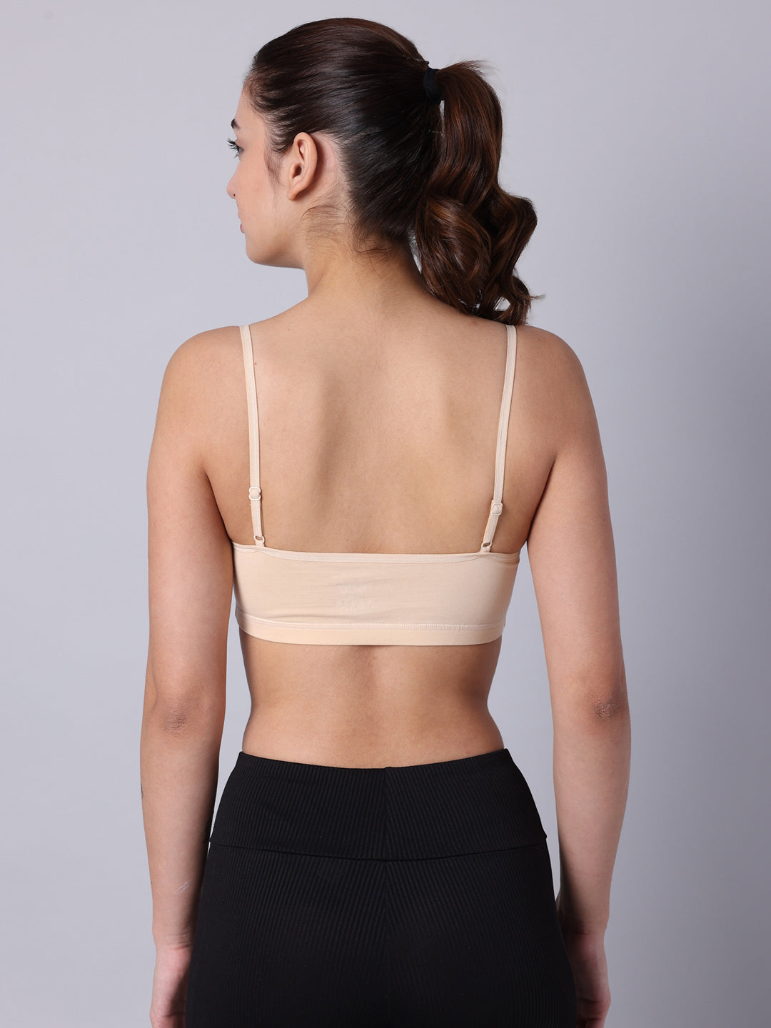 Pack of 4 Double Layered Multicolor Sports Bra. Non Padded, Non Wired