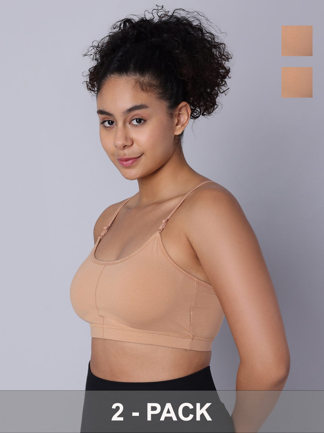 Pack of 2 Skin Padded Bralette