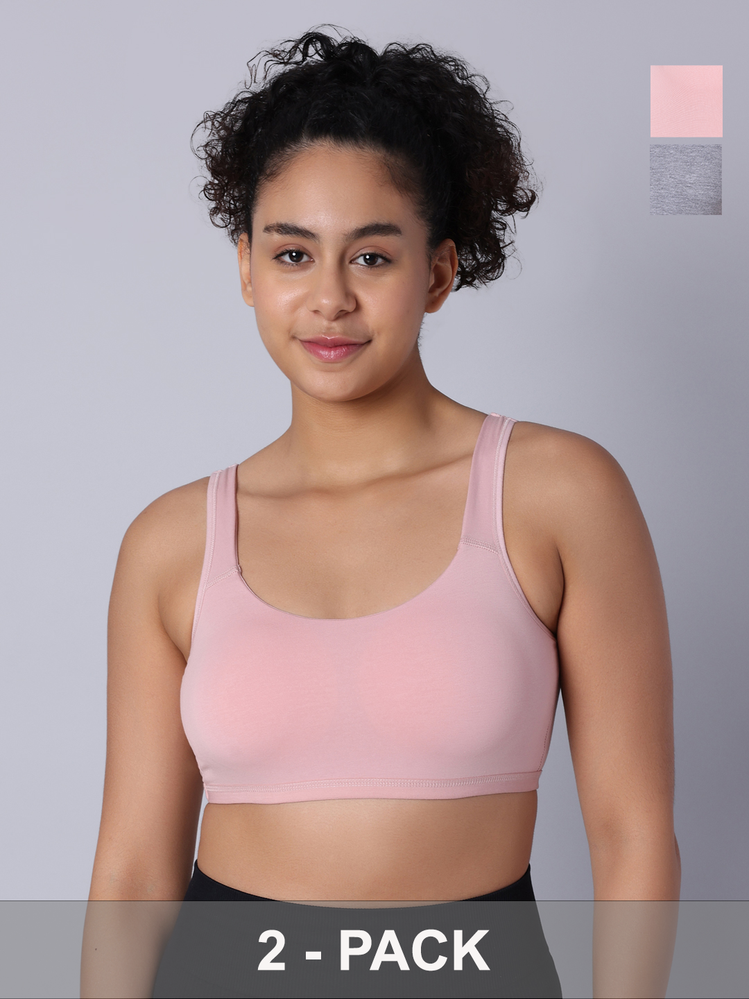 Pack of 2 Multi Padded Sports Bra