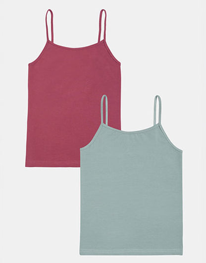 Pack of 2 Girls Multicolor Non Padded Camisole