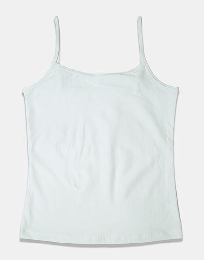 Pack of 2 Girls White Non Padded Camisole