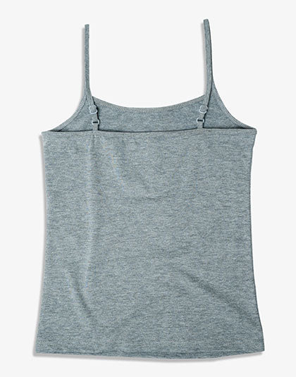 Pack of 2 Girls Grey Melange Non Padded Camisole