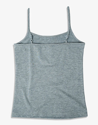 Pack of 3 Girls Grey Melange Non Padded Camisole