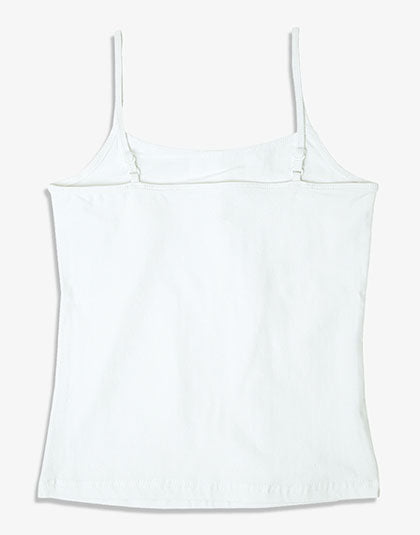 Pack of 2 Girls White Non Padded Camisole