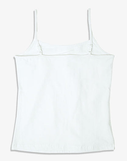 Pack of 2 Girls White Non Padded Camisole