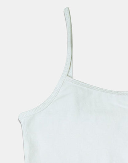 Pack of 2 Girls White Non Padded Camisole