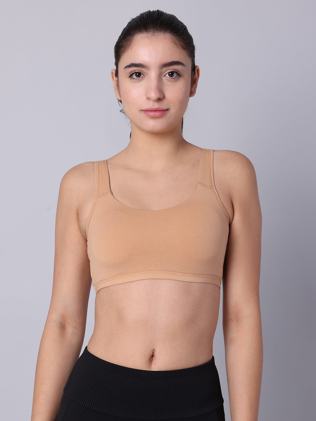 Pack of 1 Skin Padded Sports Bra