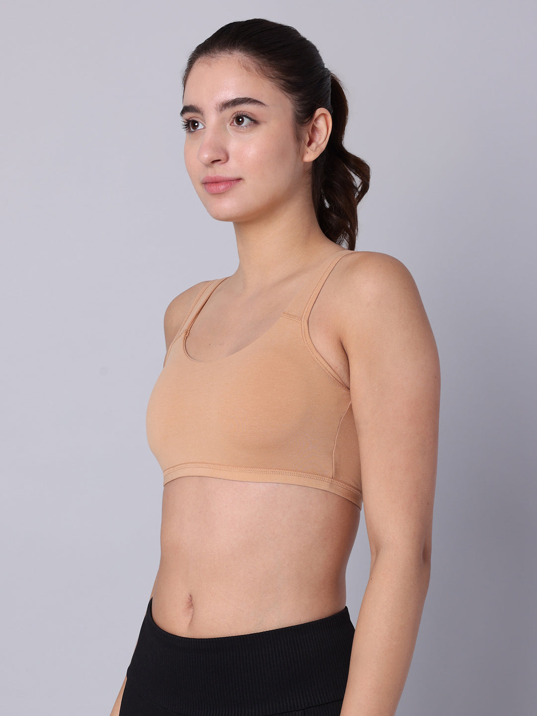 Pack of 1 Skin Padded Sports Bra