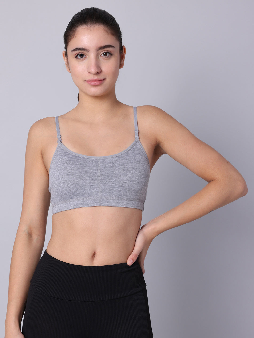 Pack of 2 Grey Padded Bralette