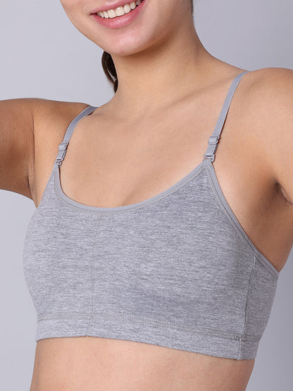 Pack of 2 Grey Padded Bralette