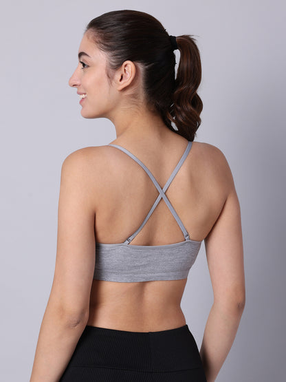 Pack of 2 Grey Padded Bralette