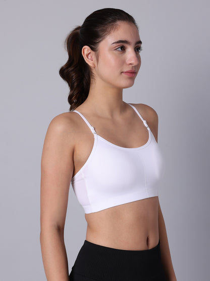 Pack of 1 White Padded Bralette