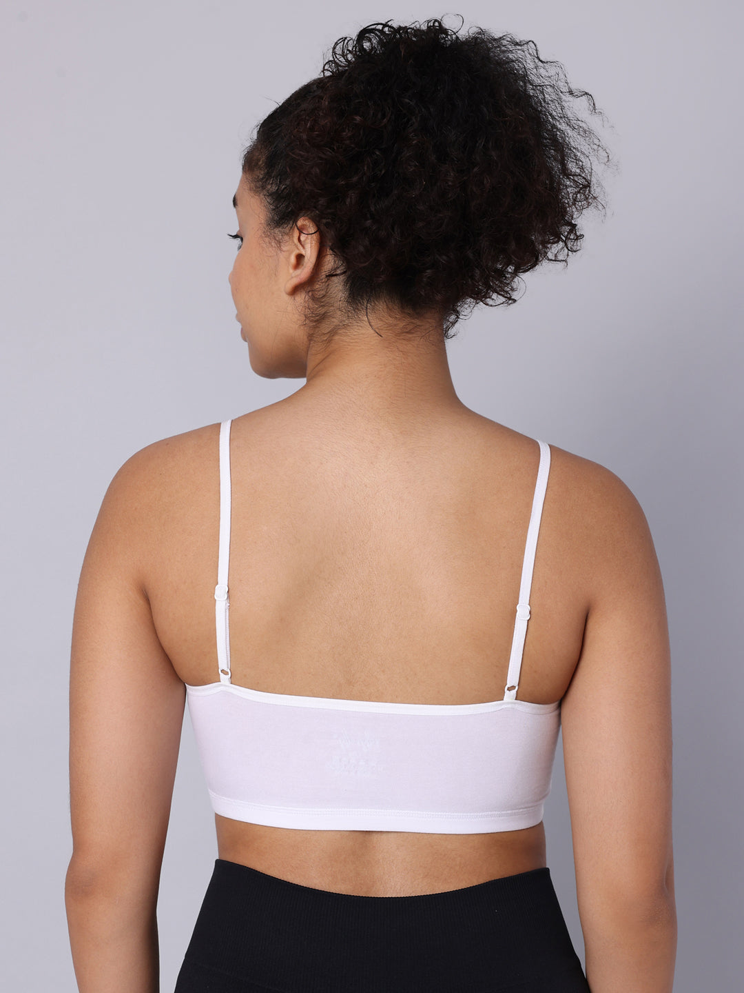 Pack of 3  Double Layered White Sports Bra. Non Padded, Non Wired