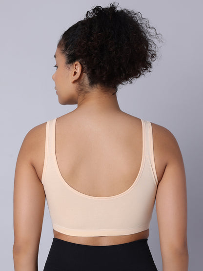 Pack of 2  Double Layered Skin Active Bra. Non Padded, Non Wired