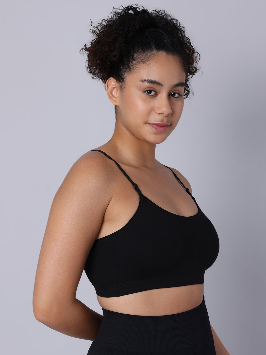 Pack of 1 Black Padded Bralette