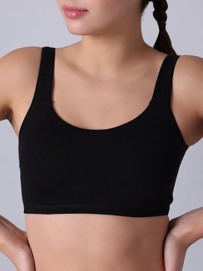 Pack of 2 Black Padded Sports Bra