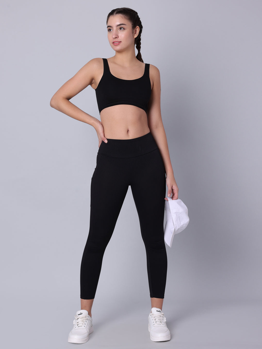 Pack of 2 Black Padded Sports Bra