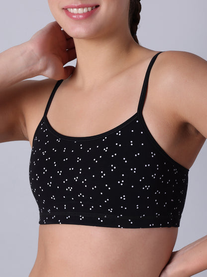 Pack of 2  Double Layered Printed Sports Bra. Non Padded, Non Wired