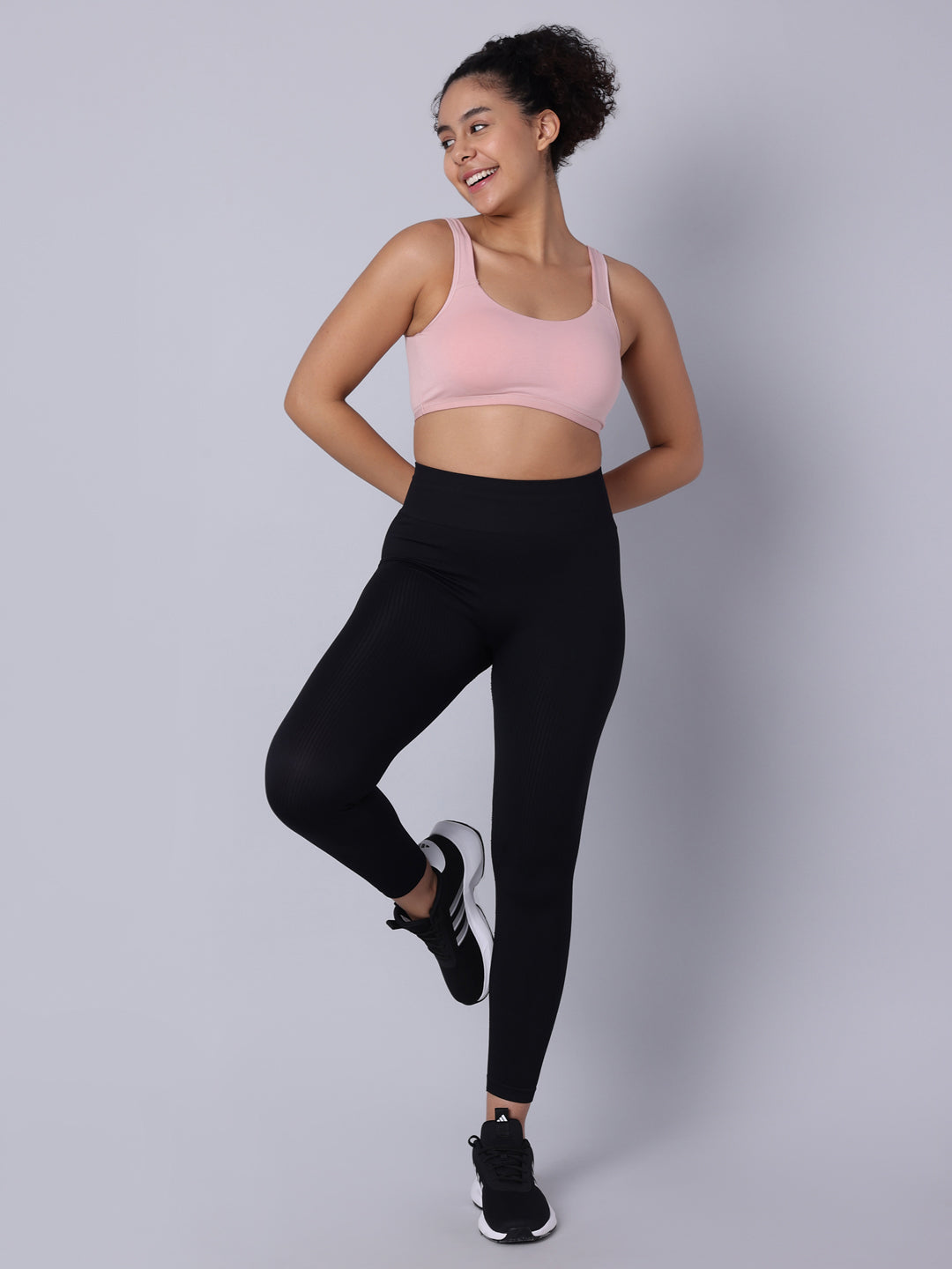 Pack of 1 Pink Padded Sports Bra